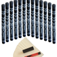 ParShark XLT Jumbo Grips 13 Pack Black + Re Grip Kit
