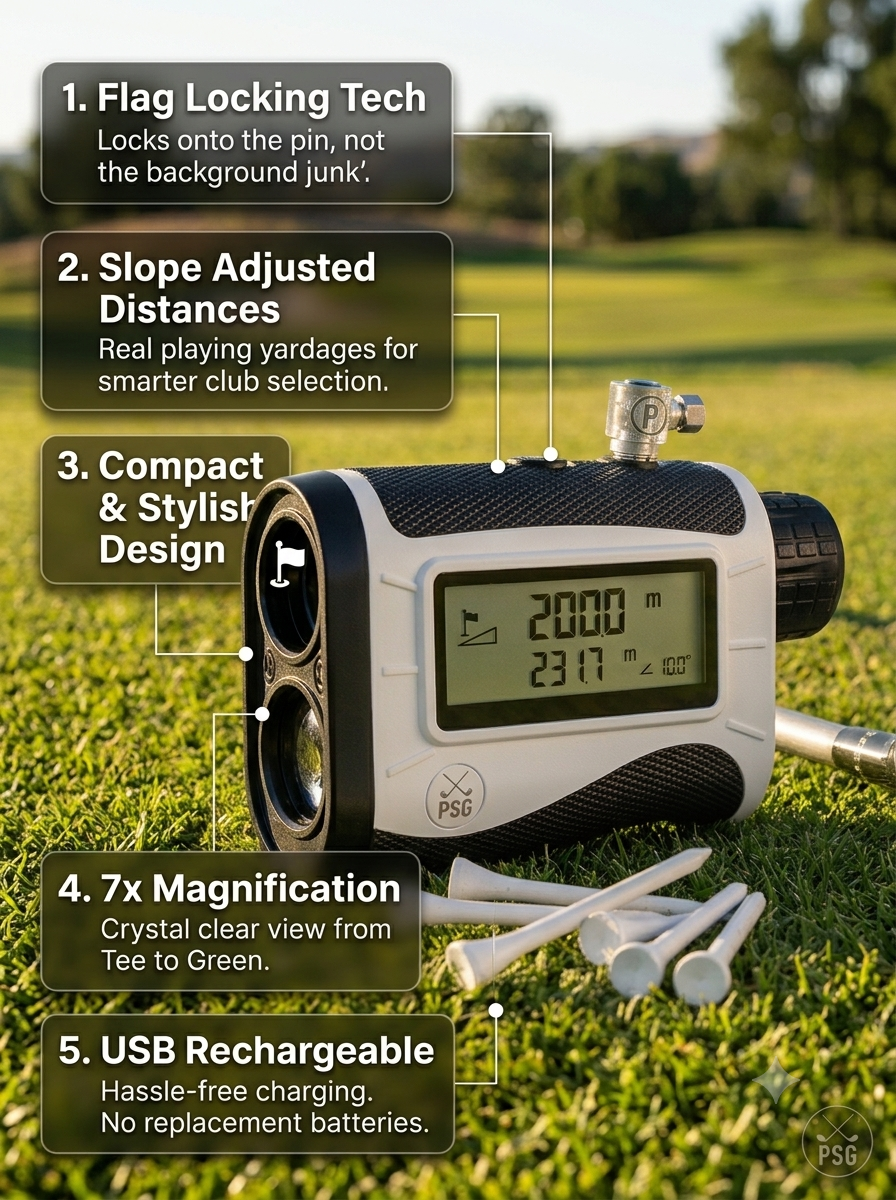 ParShark Pin Seeker Golf Laser Range Finder
