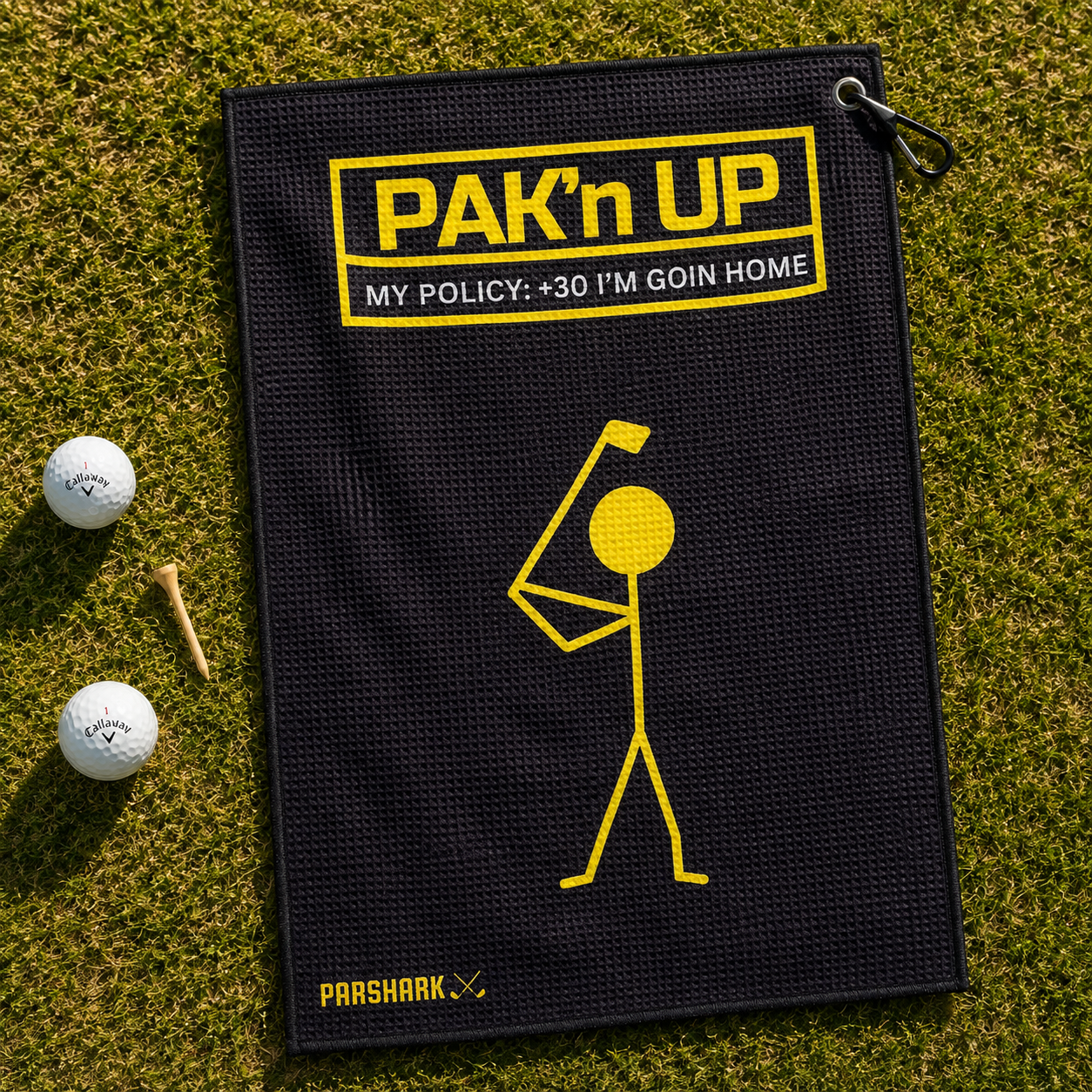 ParShark Golf Towel - Pak'N Up!