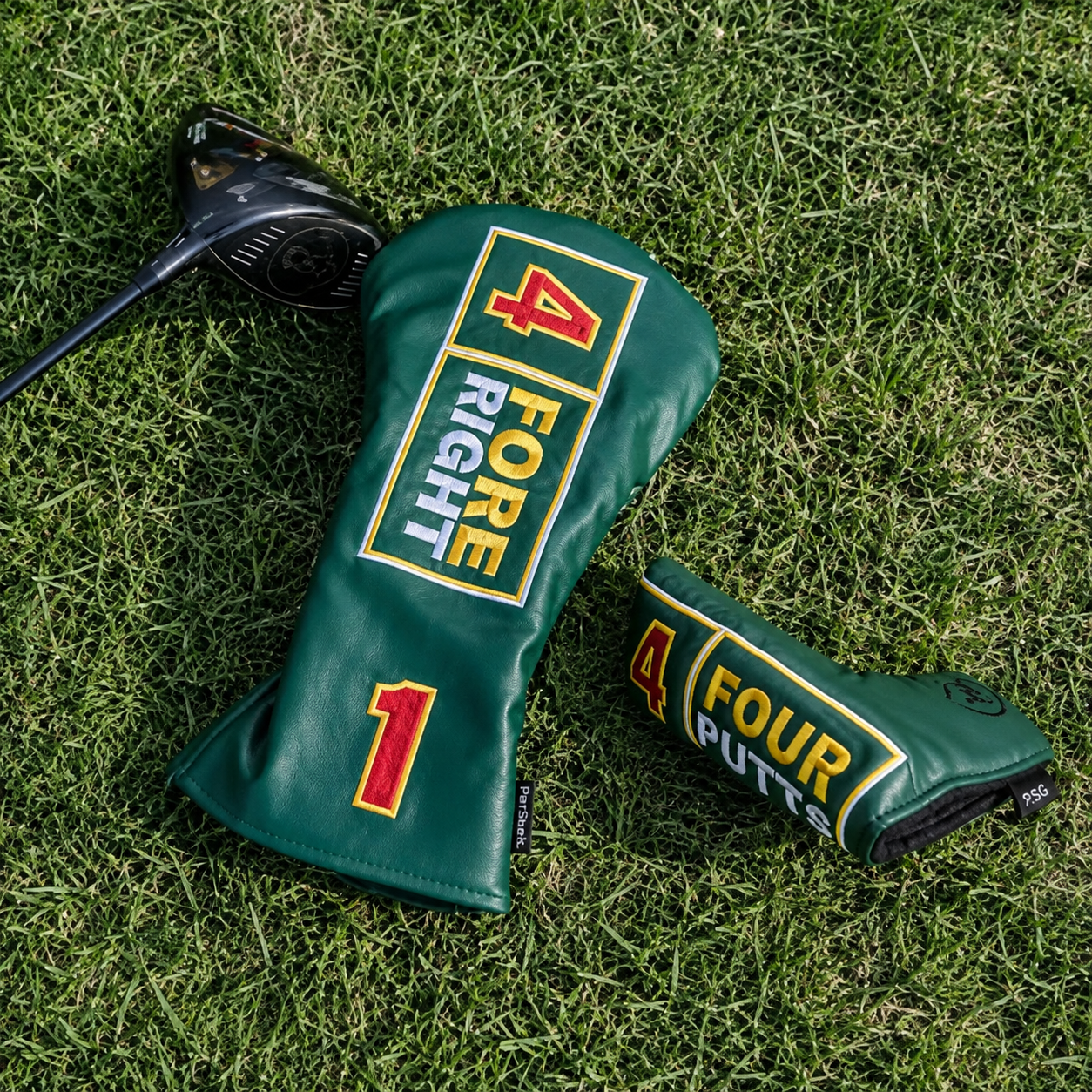 ParShark Four Right Driver & Blade Putter Head cover Set