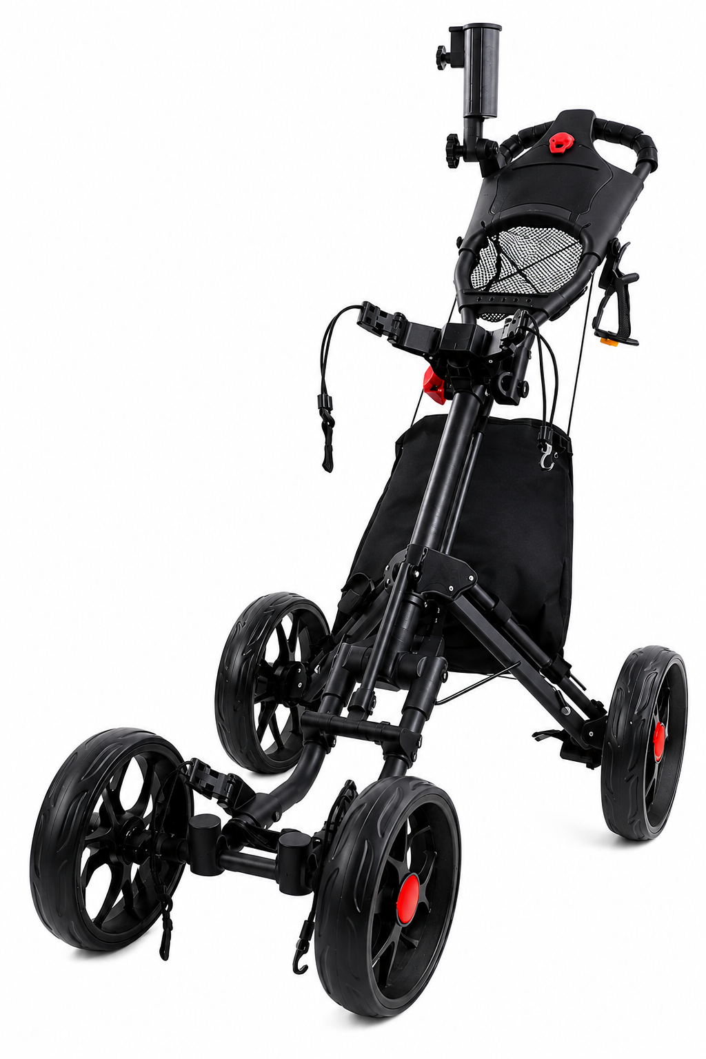 ParShark Golf Trundler 4 Wheel Umbrella Holder - Stealth