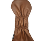 ParShark Vintage Faux Leather Driver Headcover – Brown