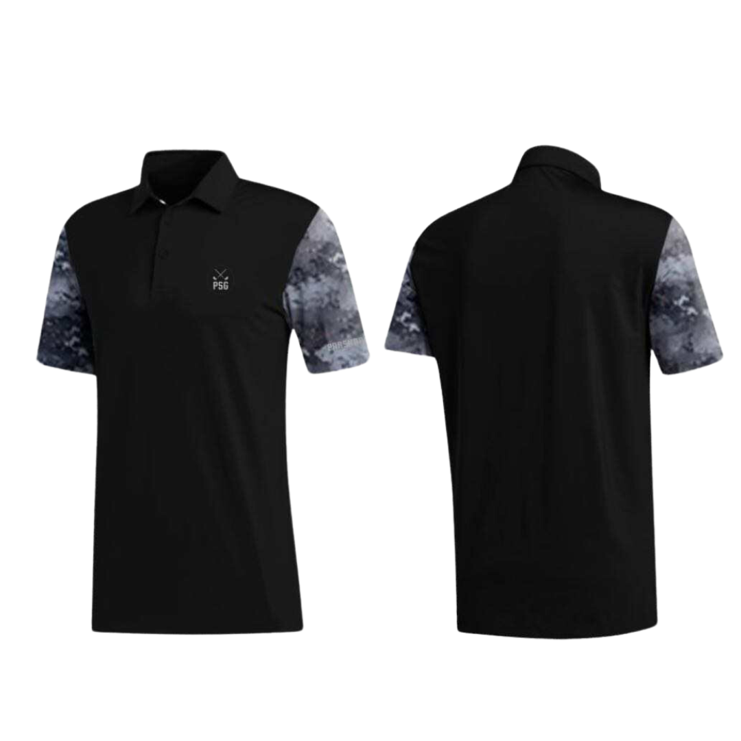 ParShark Black Ops Golf Polo - Black / Camo