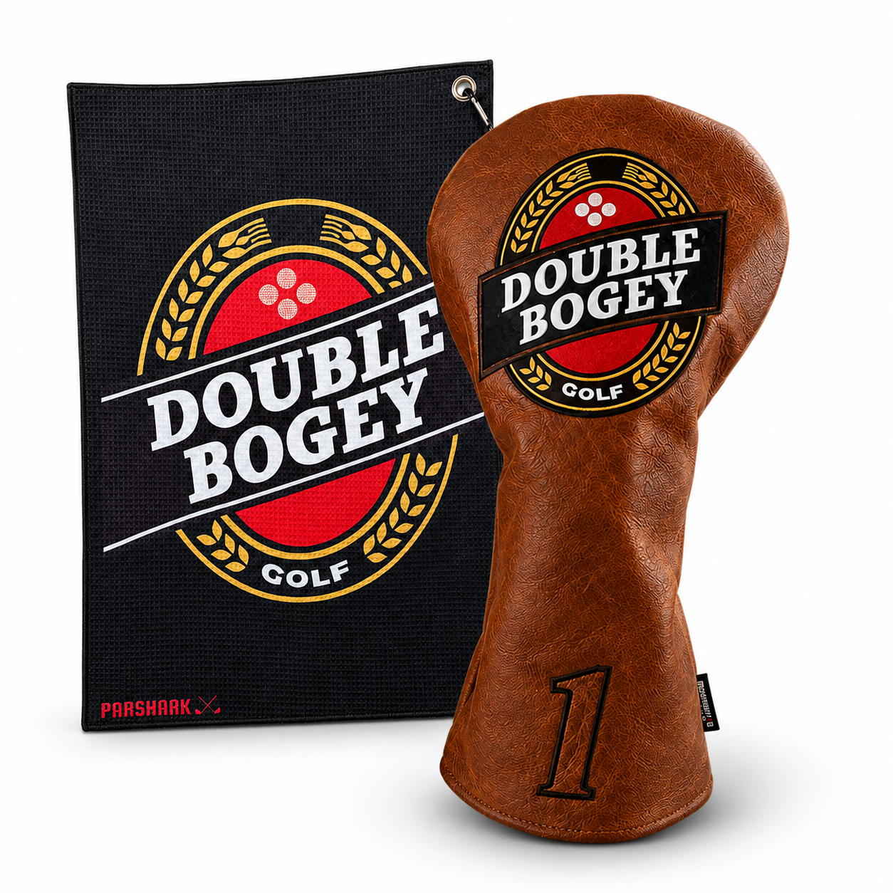 ParShark Double Bogey Driver Cover & Golf Towel Pack