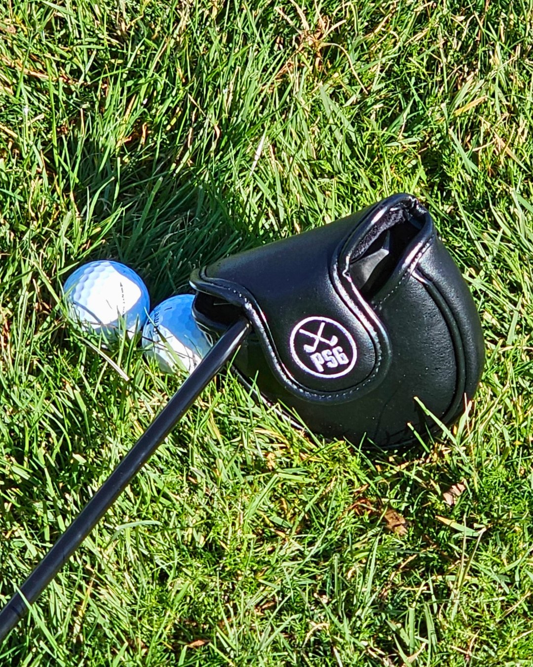 ParShark Golf Mallet Putter Head Cover -  Stealth Black