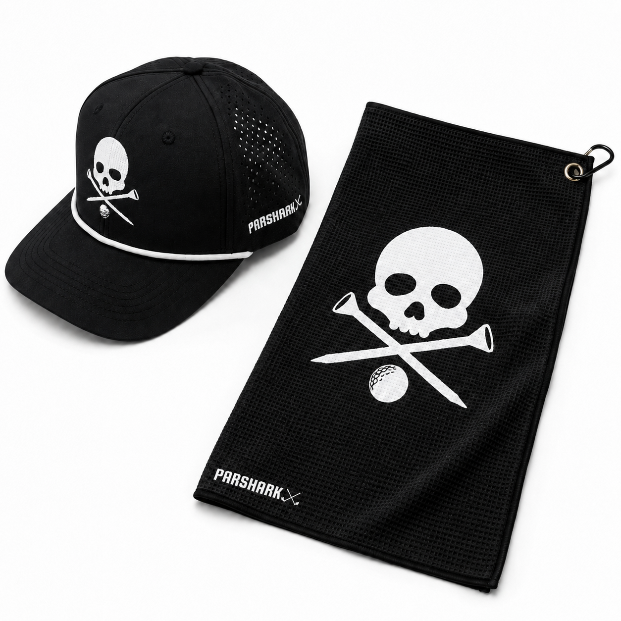 ParShark Black Tees Hat & Towel Pack