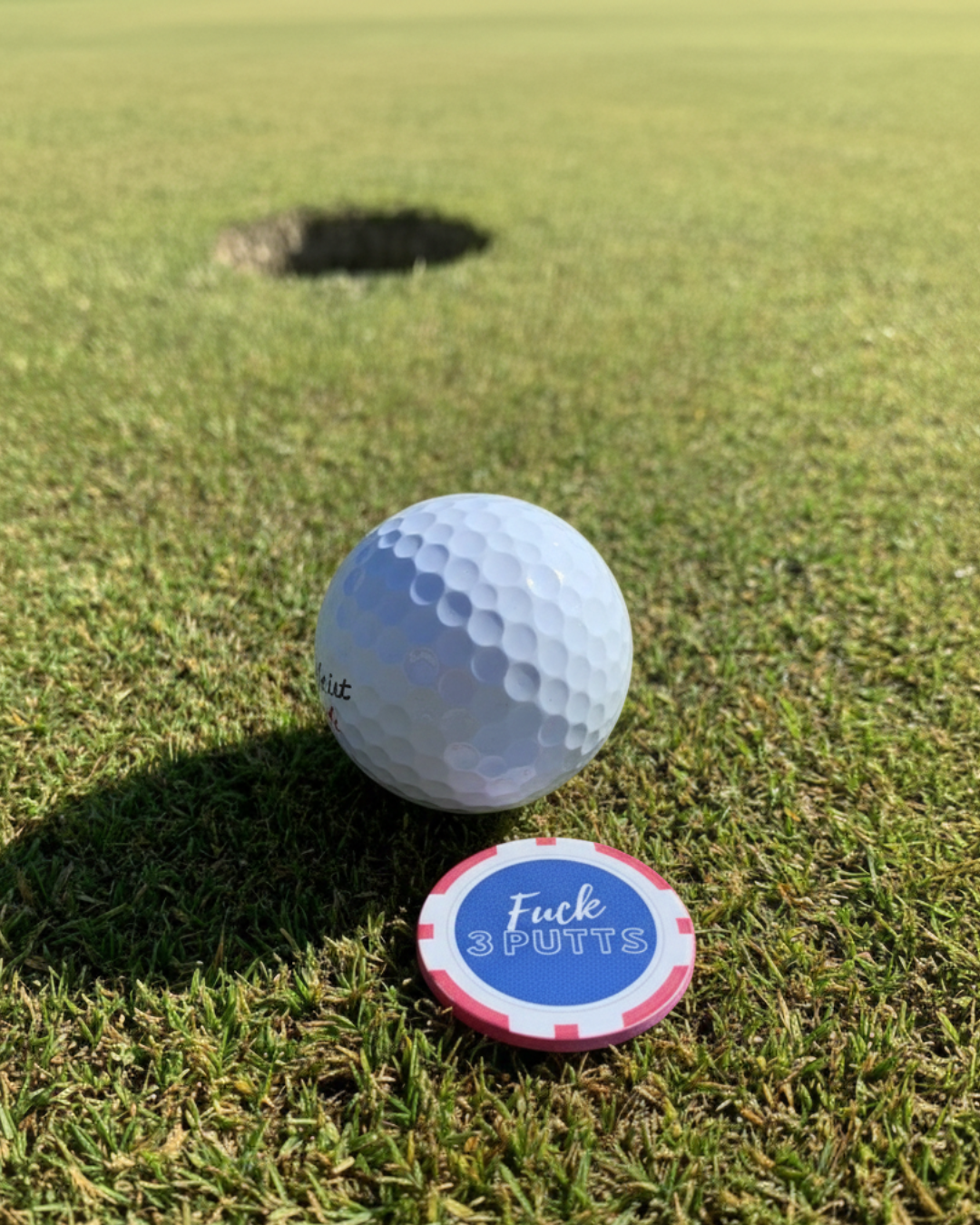 ParSharkGolf Marker Poker Chip - Fuck 3 Putts