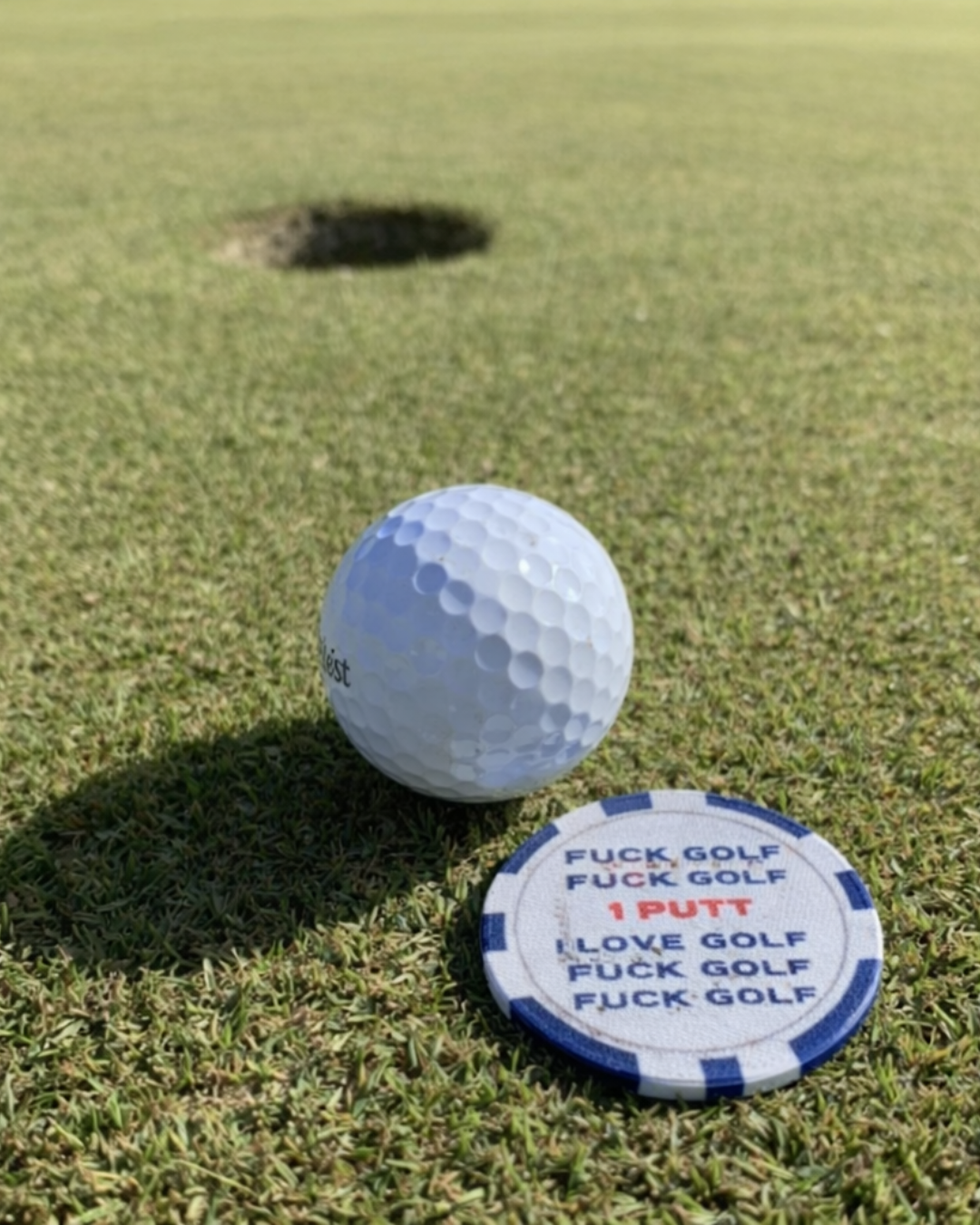 ParShark Golf Marker Poker Chip - I Love Golf