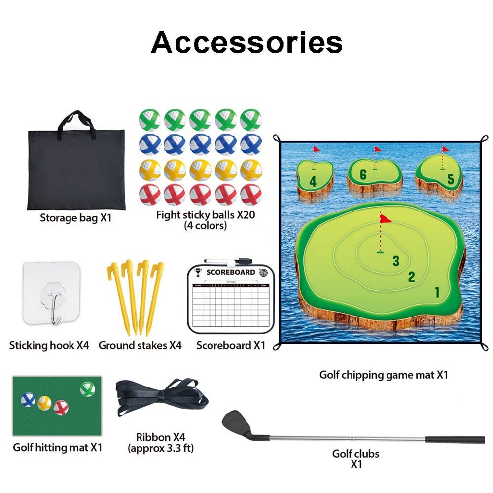 Family Golf Chipping Game Set - Velcro golf game!