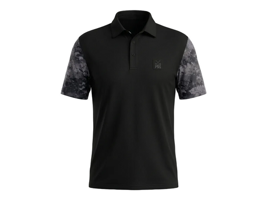 ParShark Black Ops Golf Polo - Black / Camo