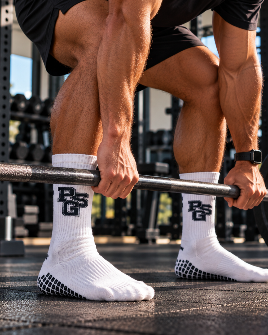 ParShark PSG Cotton Grip Golf Crew Socks