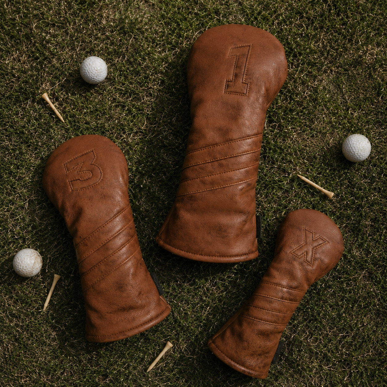 ParShark Vintage Brown Headcover Set