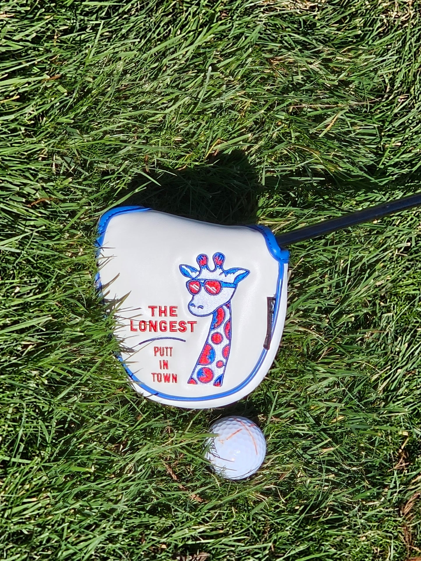 ParShark Golf Mallet Putter Head Cover - Longest Putt In Town