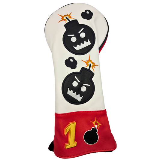 The Bomb Golf Driver Headcover - White