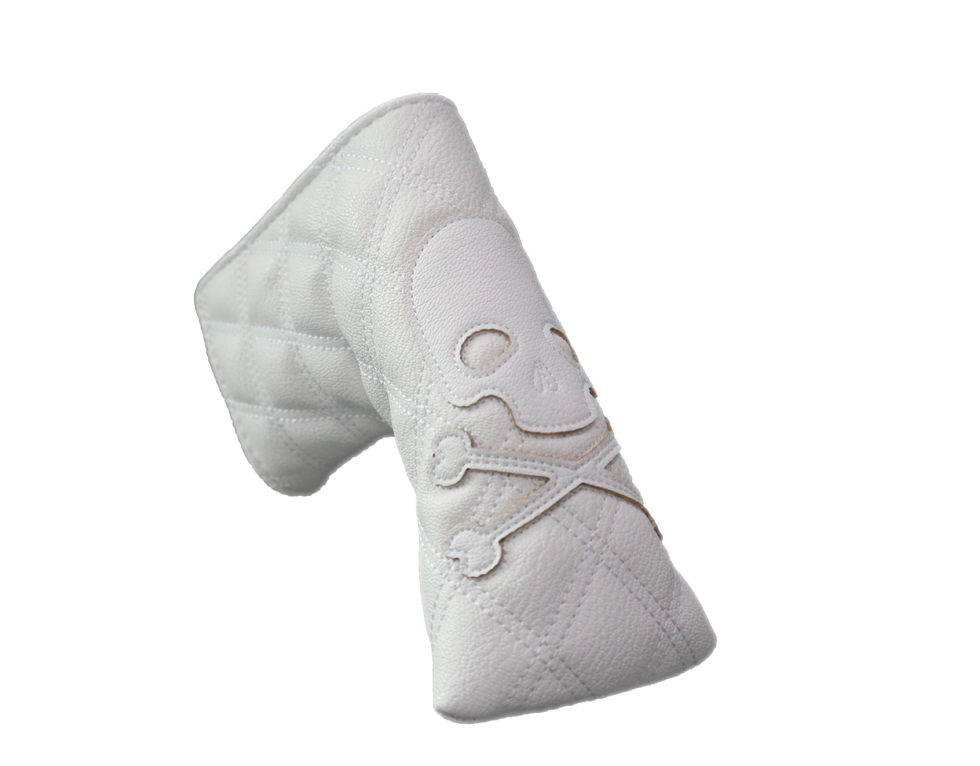 Blade Putter Headcover Quilted White ParShark Golf