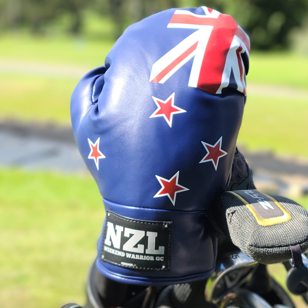 ParShark Driver Headcover Boxing Glove New Zealand Flag